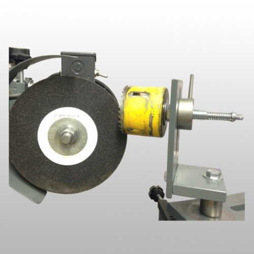 Hole saw sharpening fixture
