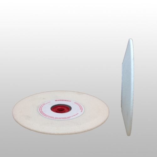 6" Dish Wheel - White